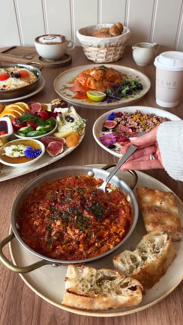 Menemen and za'atar focaccia
